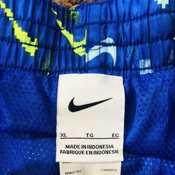 New Nike Digi Swoosh Ombre Lap 7" Swim Blue Trunks Racer Blue Men's Size XL NWOT - Picture 3 of 5